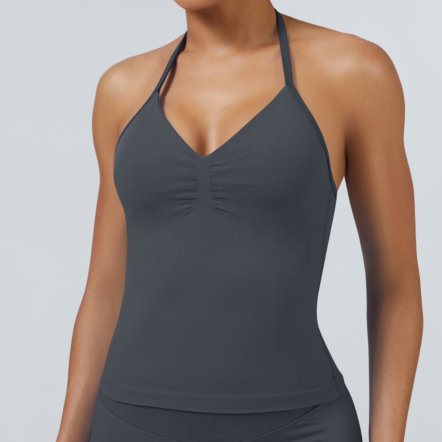 Women’s Seamless Yoga Tank with Padded Bust Support