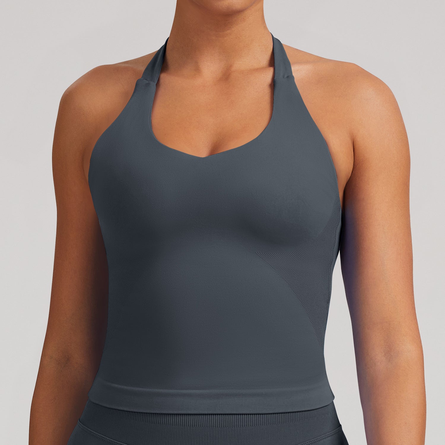Seamless Yoga Sports Tank Women Built In Bra Active Top