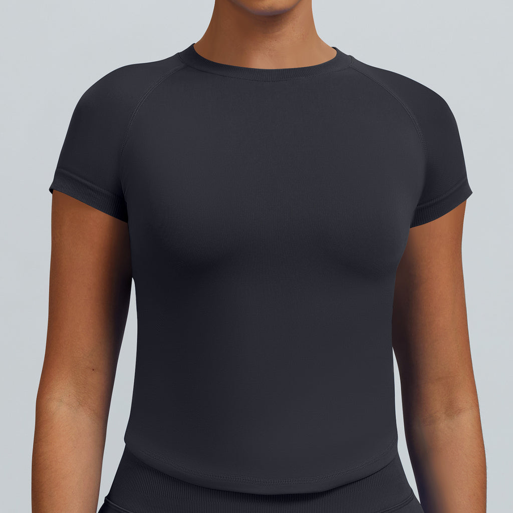 Women’s Seamless Fitness T Shirt Short Sleeve Stretch Activewear