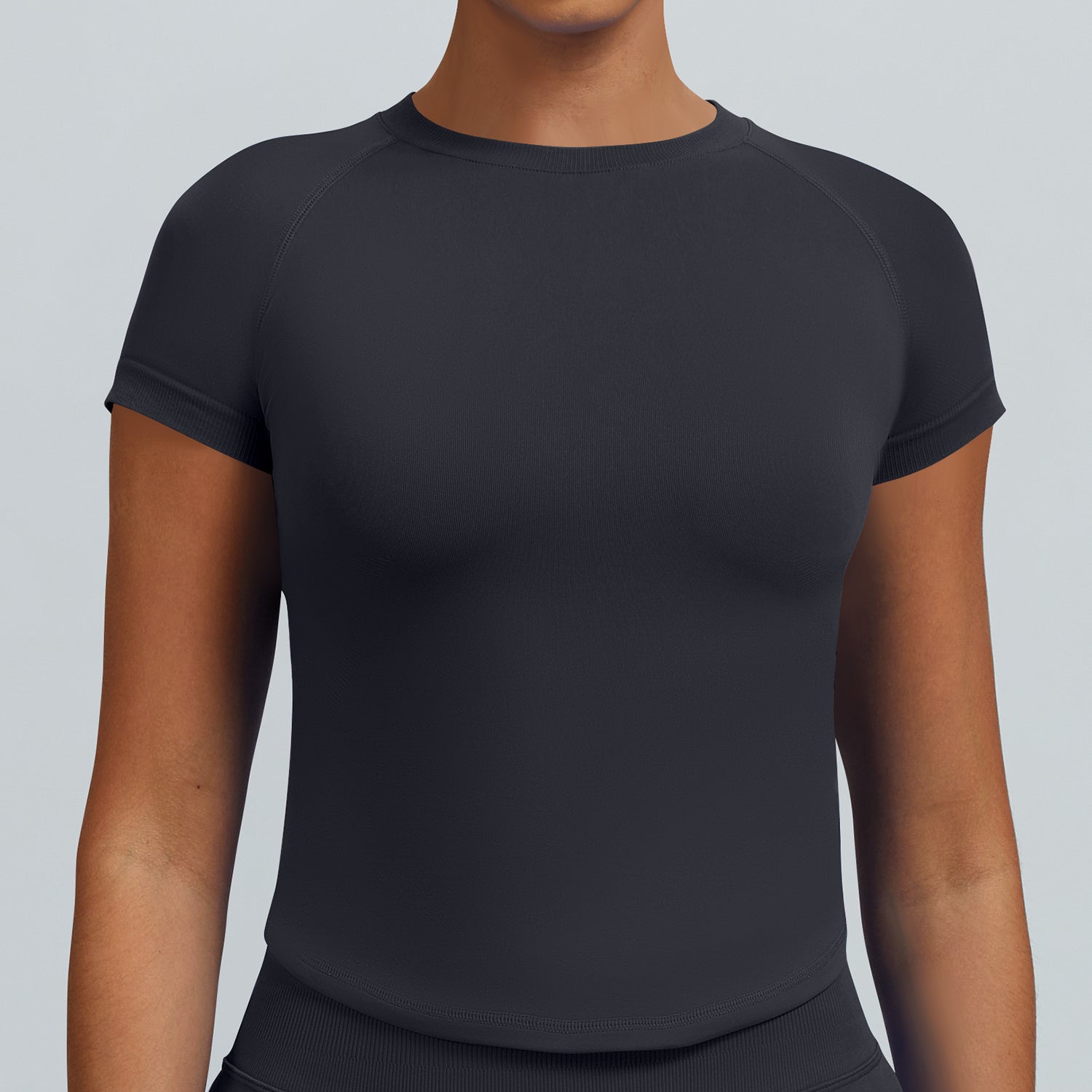 Women’s Seamless Fitness T Shirt Short Sleeve Stretch Activewear