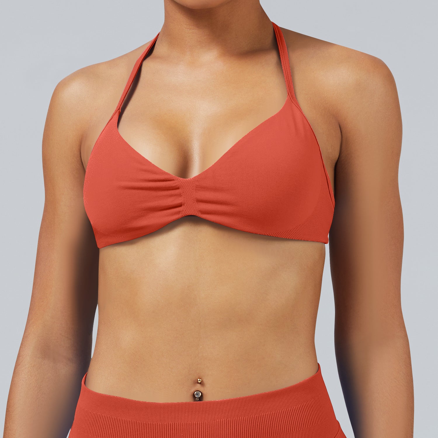 Seamless High Stretch Backless Sports Bra Yoga Activewear