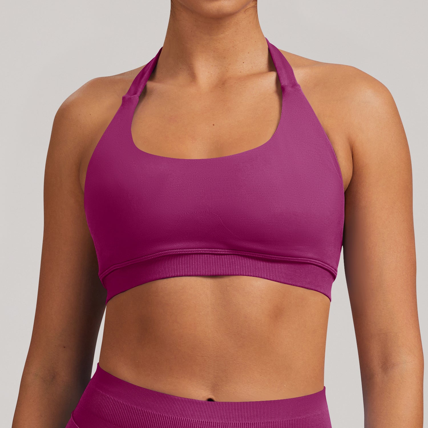 レディース シームレス ヨガブラ バックレス スポーツ ワークアウト