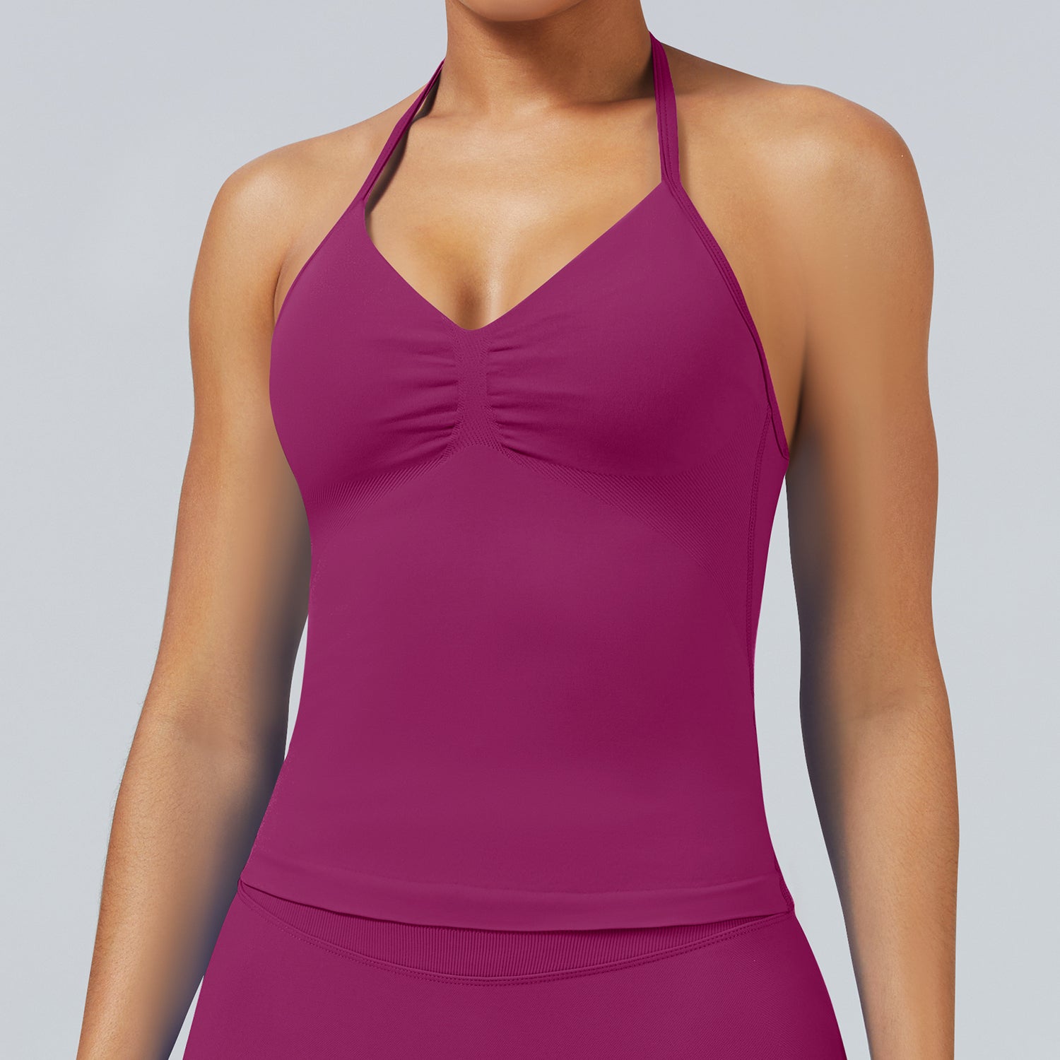 Slim Fit Seamless Yoga Tank for Pilates & Fitness