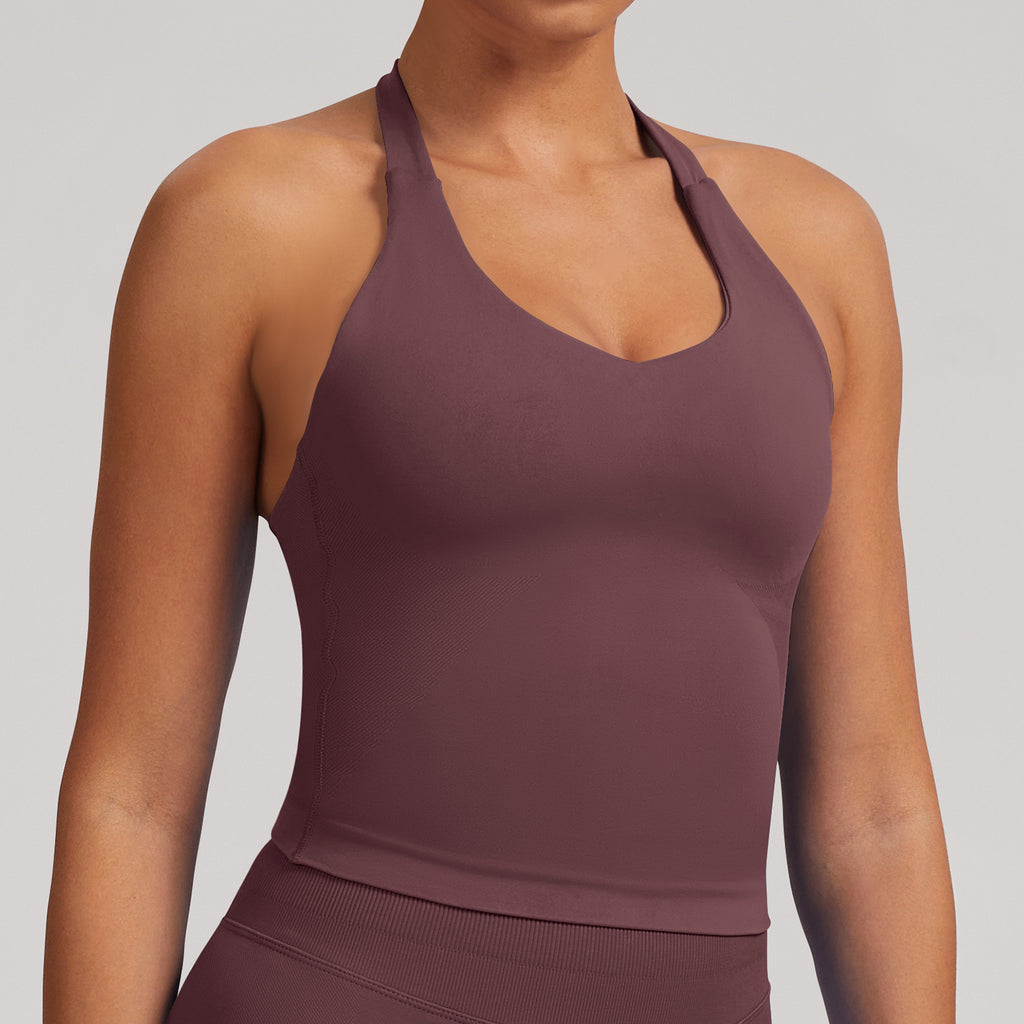 Women’s Seamless Padded Yoga Tank Top Fitness Activewear