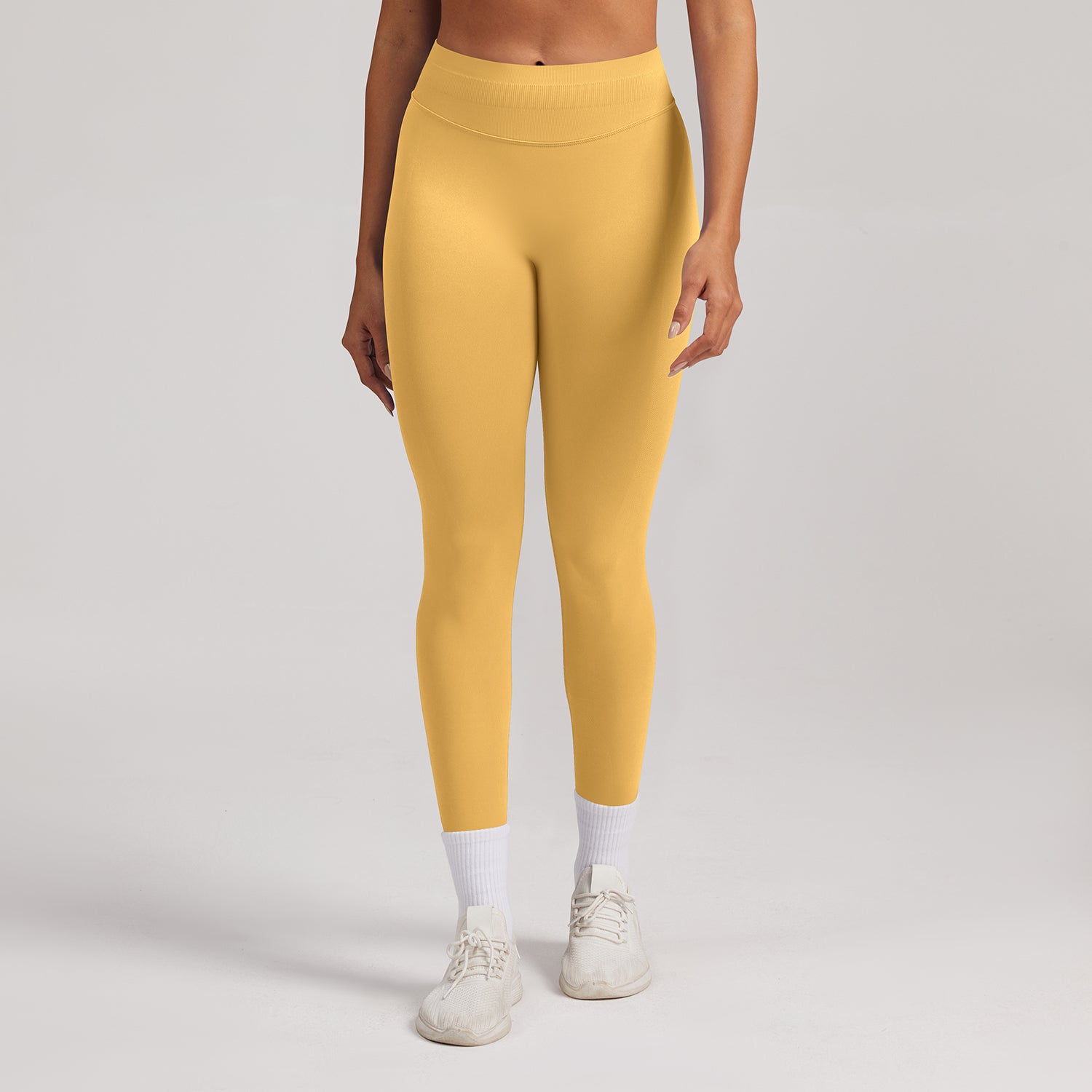 Tight Fit Ribbed Seamless Workout Pants