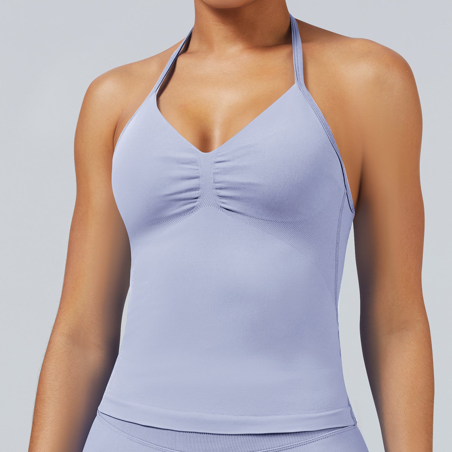 High Stretch Halter Gym Top for Yoga & Fitness