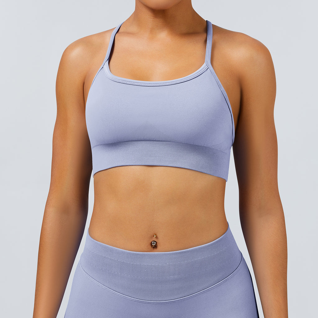Stylish Backless Sports Bra for Yoga Gym Pilates Exercise
