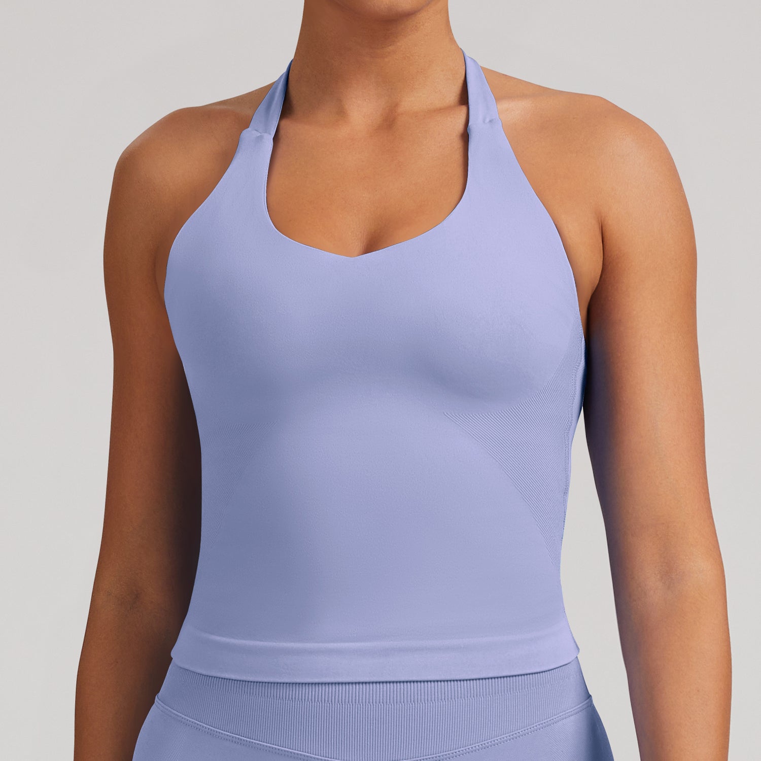 Women’s Seamless Fitness Tank with Padded Bra Top