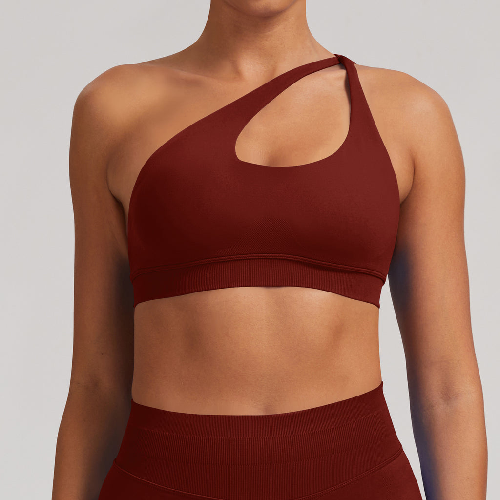 Seamless Shock Absorbing Yoga Bra Women High Support Gym Top