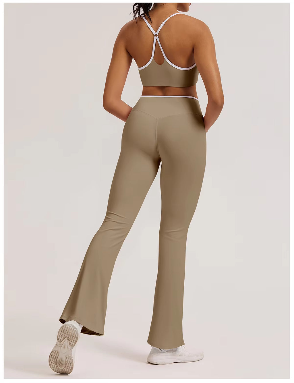 High Waist Flare Yoga Pants Women’s Crossover Workout Leggings - Calastia — Wear Your Comfort. Style. Strength