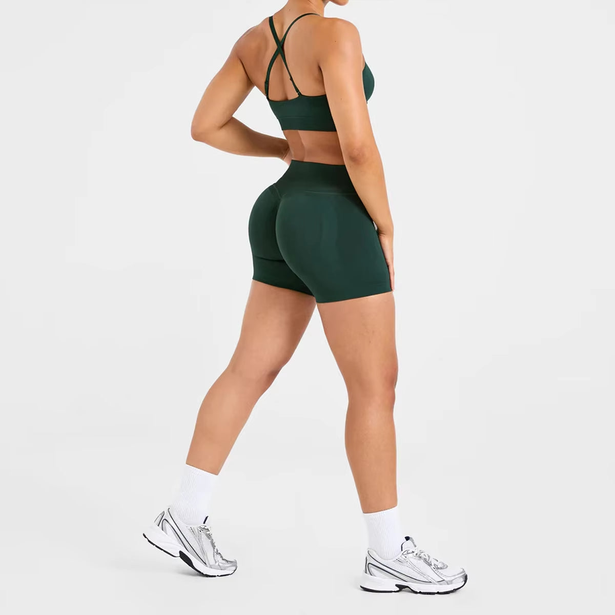 Seamless High Waist Yoga Shorts for Women
