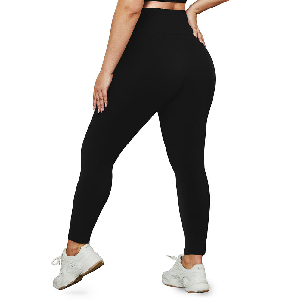 Plus Size High Waist Yoga Leggings 1XL–5XL Nude Feel - Calastia — Wear Your Comfort. Style. Strength