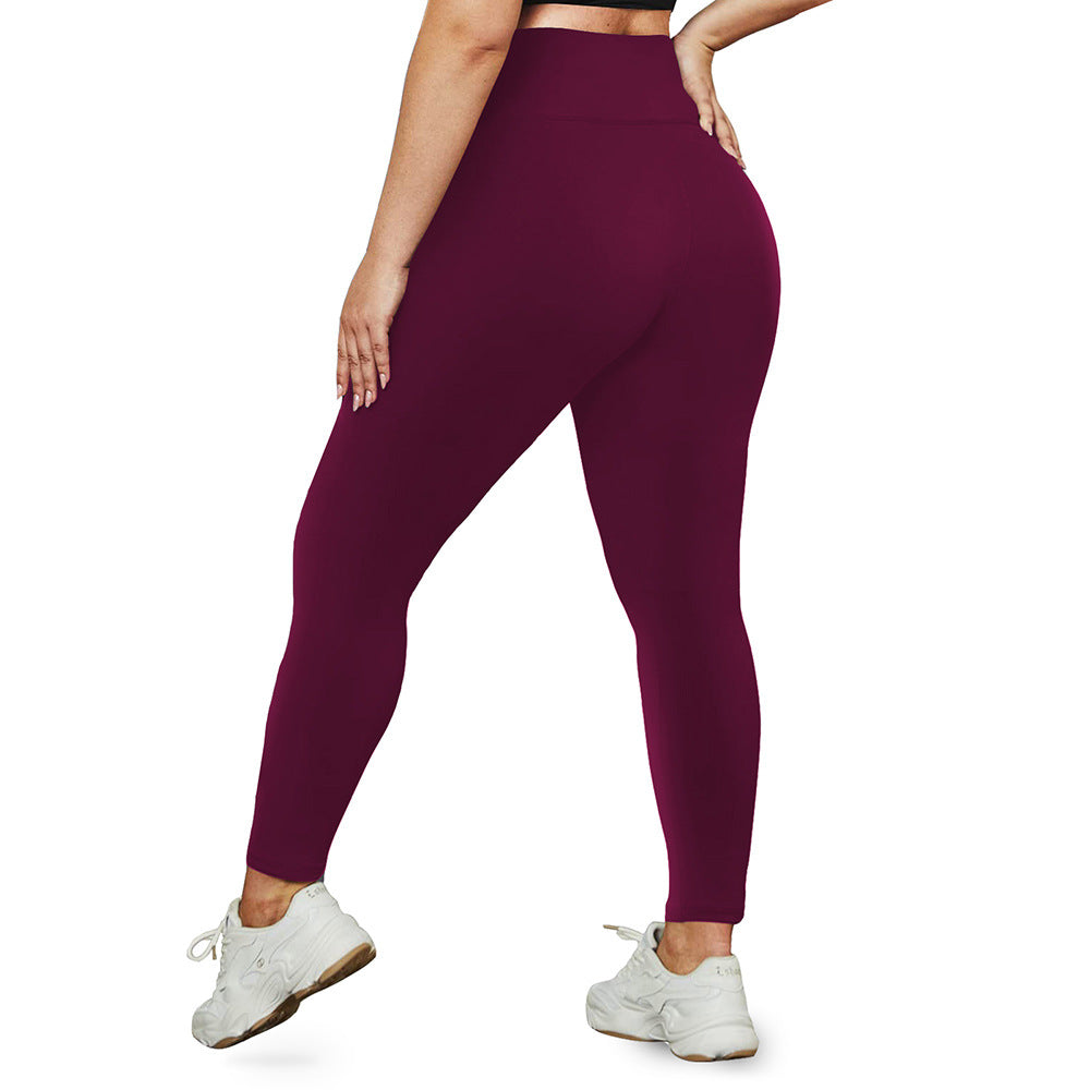 High Waist Plus Size Yoga Leggings 1XL–5XL Soft Stretch - Calastia — Wear Your Comfort. Style. Strength