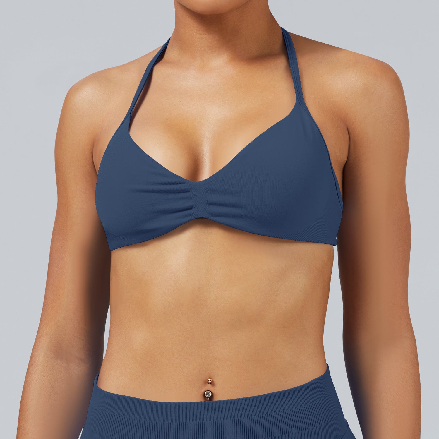 Seamless High Stretch Yoga Bra Backless Sports Top Women