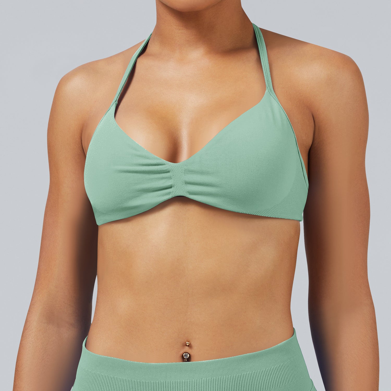 High Stretch Seamless Yoga Bra Comfortable Halter Sportswear