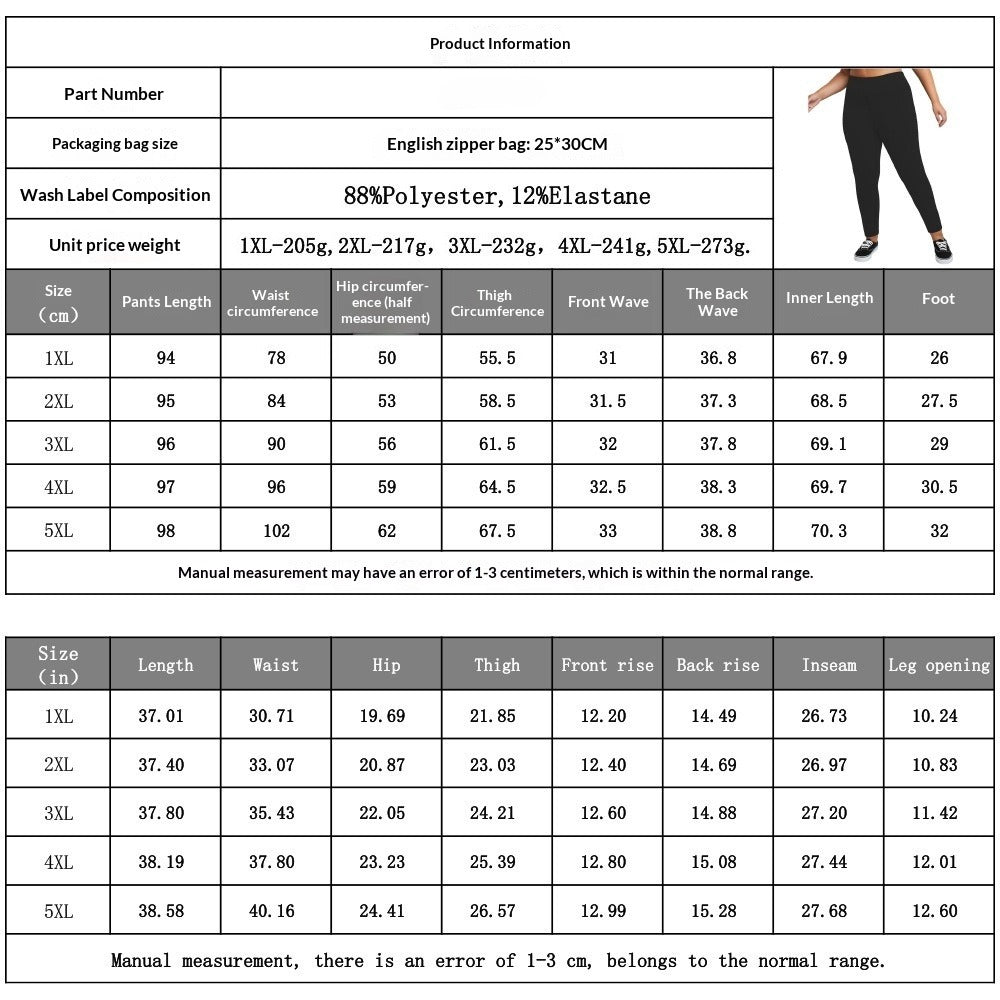 High Waist Plus Size Workout Leggings 1XL–5XL Stretch - Calastia — Wear Your Comfort. Style. Strength