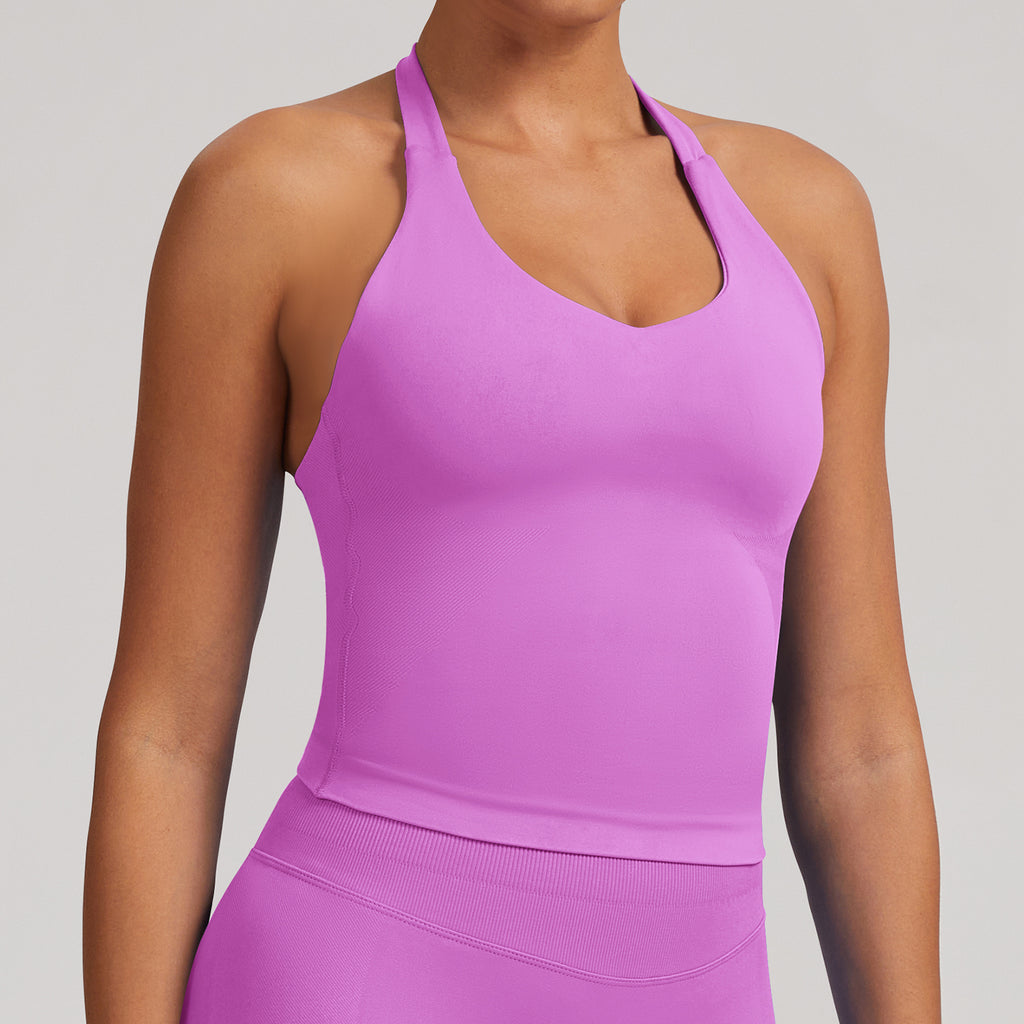 Women’s Built In Bra Seamless Fitness Tank Activewear Top