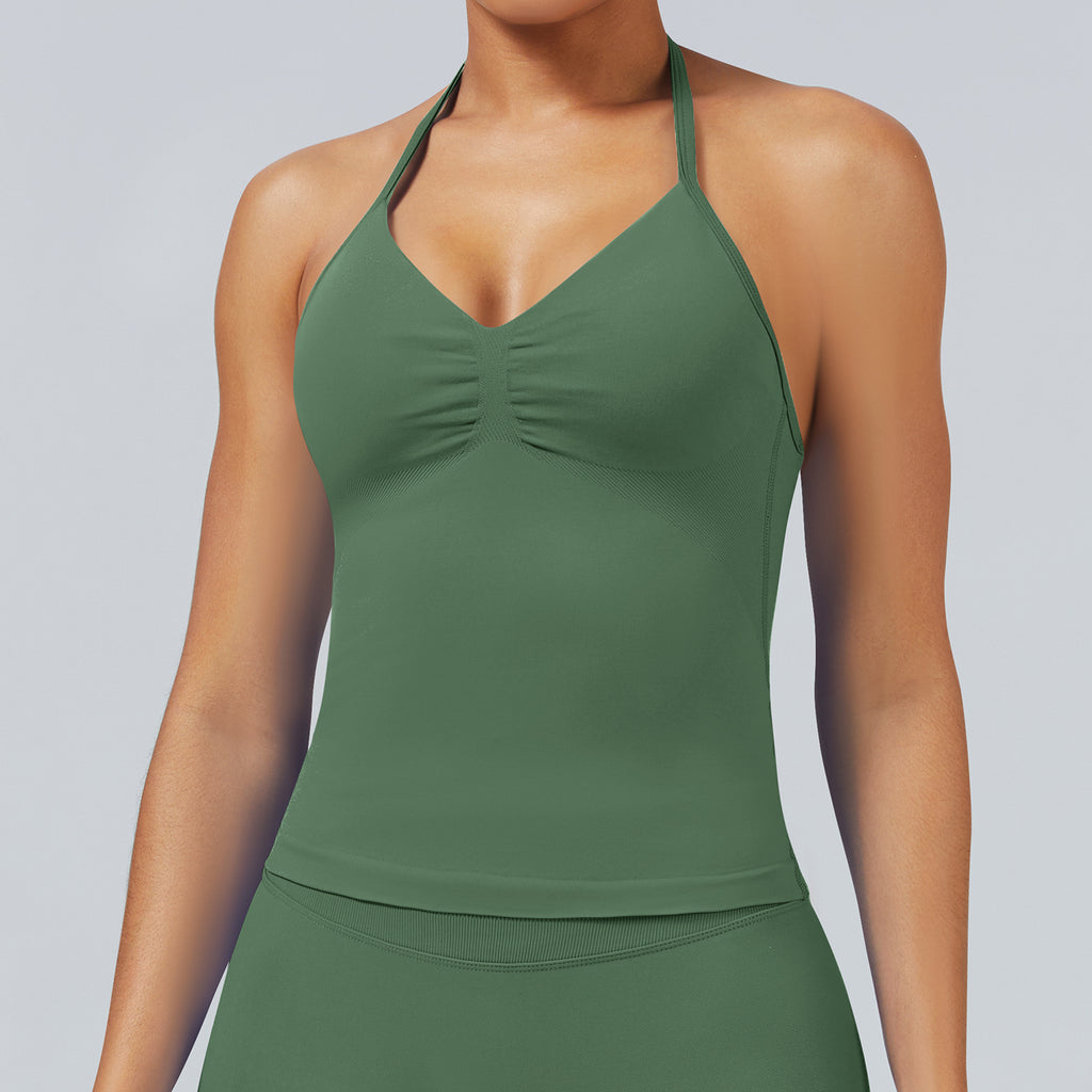 速乾性マットナイロンワークアウトベスト（レディース）