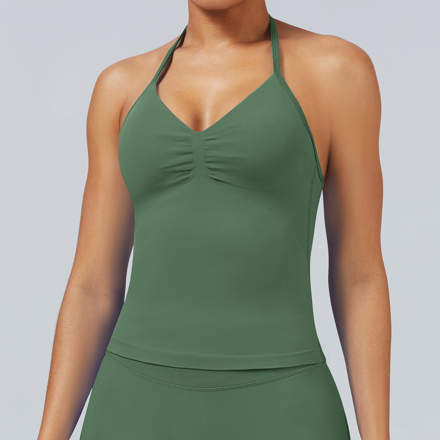 Quick-Dry Matte Nylon Workout Vest for Women