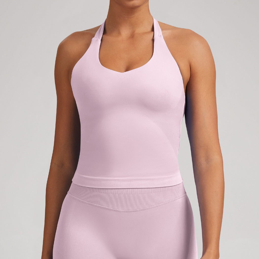Padded Seamless Workout Tank Women Sports Bra Style Top
