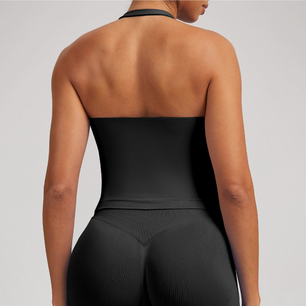 Seamless Yoga Tank Top with Built In Bra Women Activewear