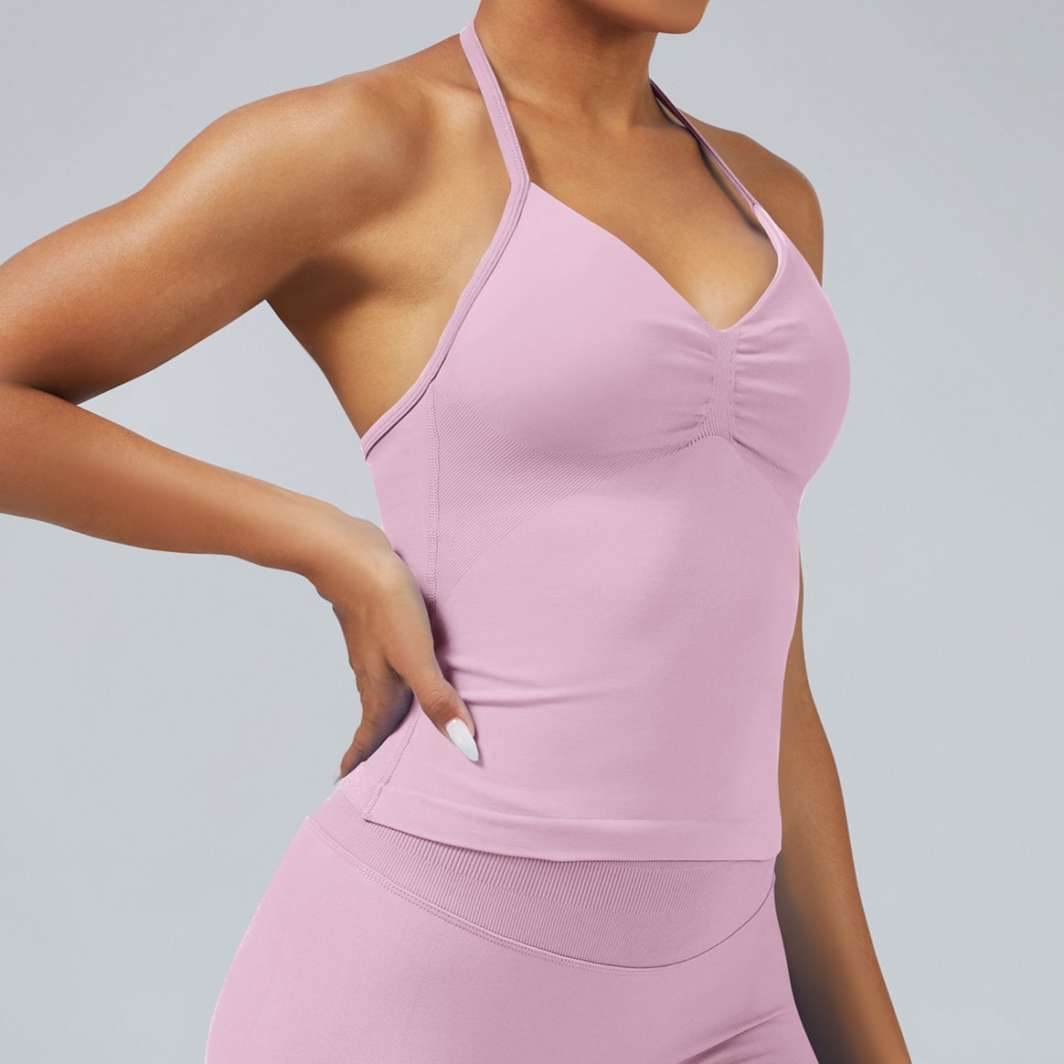 Women’s Stylish Backless Workout Tank for Yoga