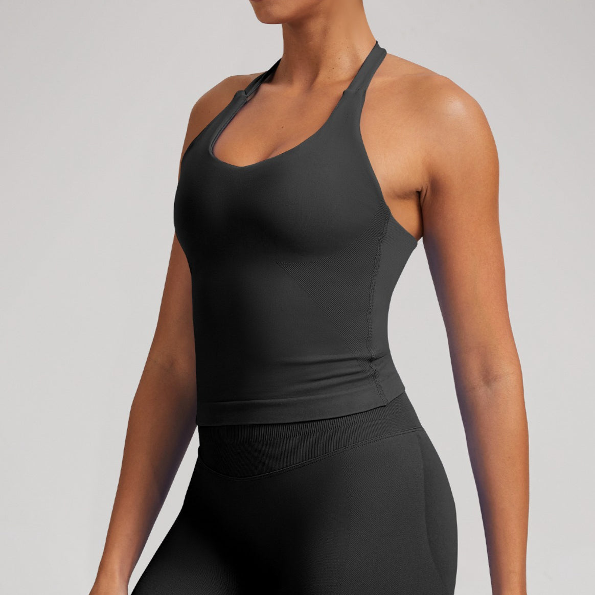 Seamless Yoga Tank Top with Built In Bra Women Activewear