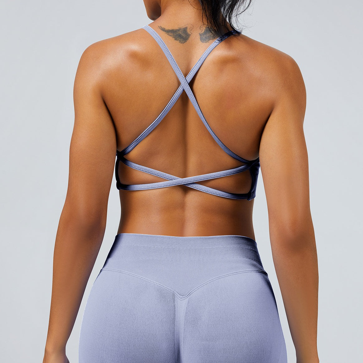 Stylish Backless Sports Bra for Yoga Gym Pilates Exercise