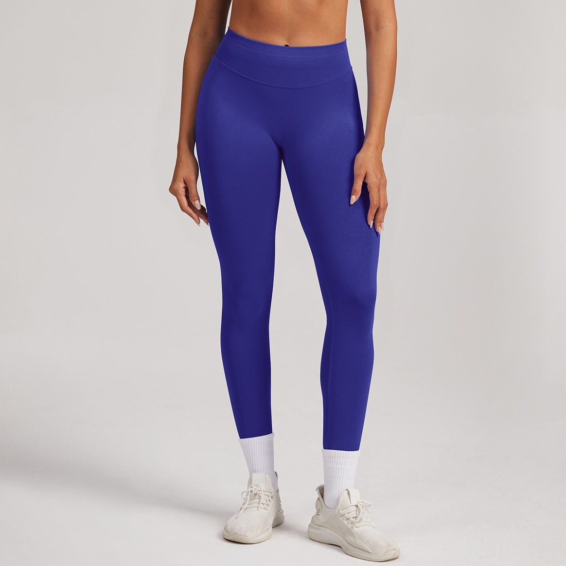 Ribbed Seamless Fitness Leggings for Summer