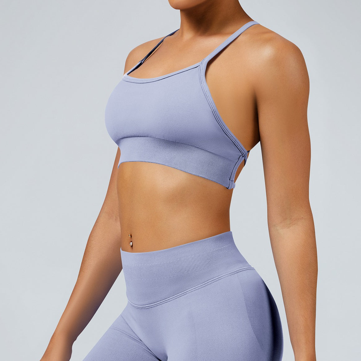 Stylish Backless Sports Bra for Yoga Gym Pilates Exercise