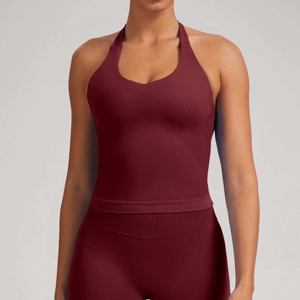 Seamless Sports Bra Tank Top Women Yoga Fitness Wear