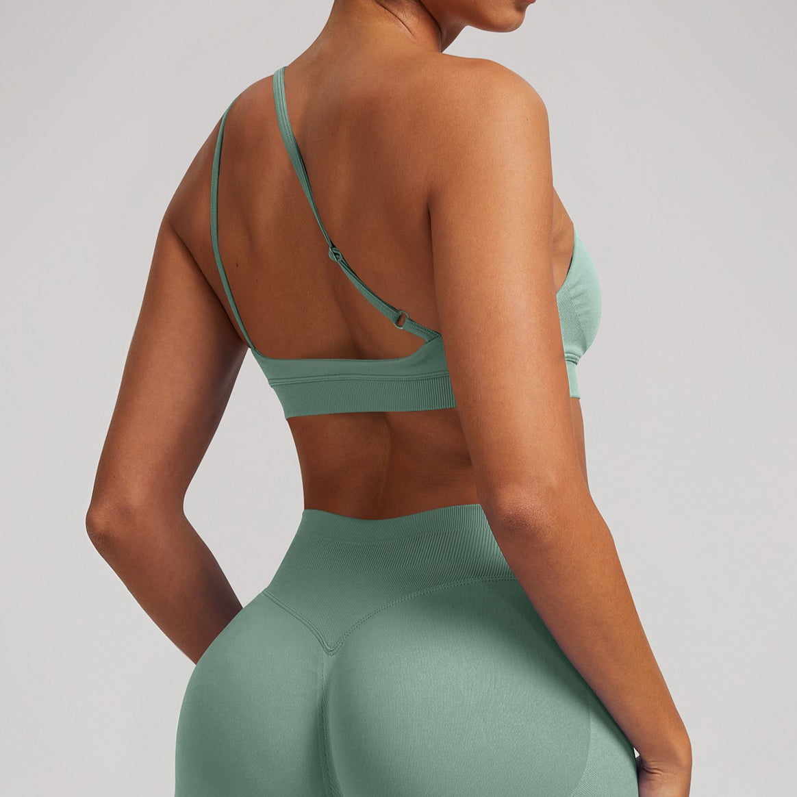 Women’s Seamless High Support One Shoulder Fitness Bra