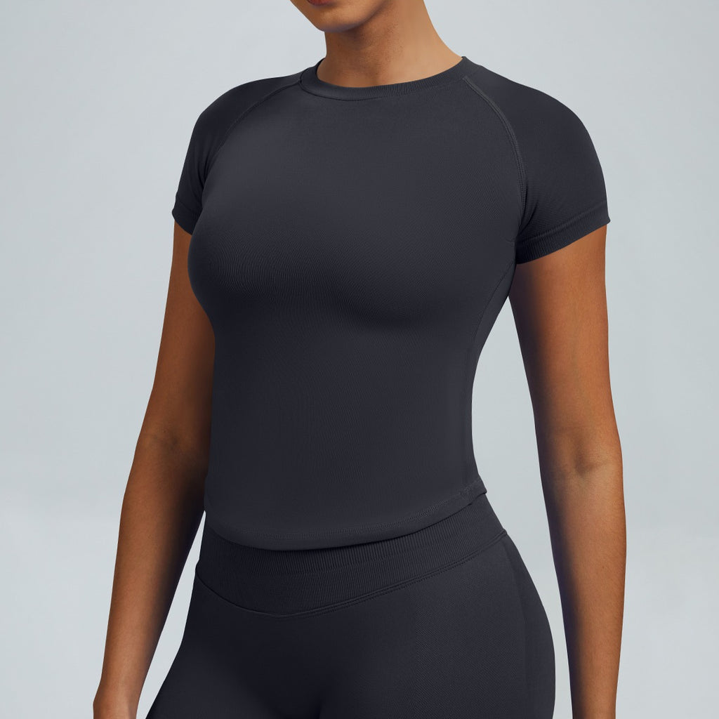 Women’s Seamless Fitness T Shirt Short Sleeve Stretch Activewear