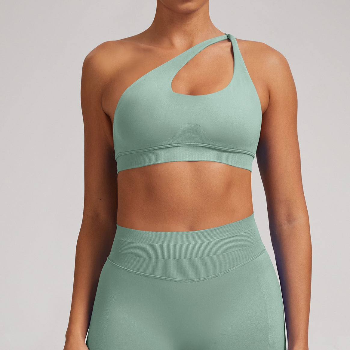 Women’s Seamless High Support One Shoulder Fitness Bra