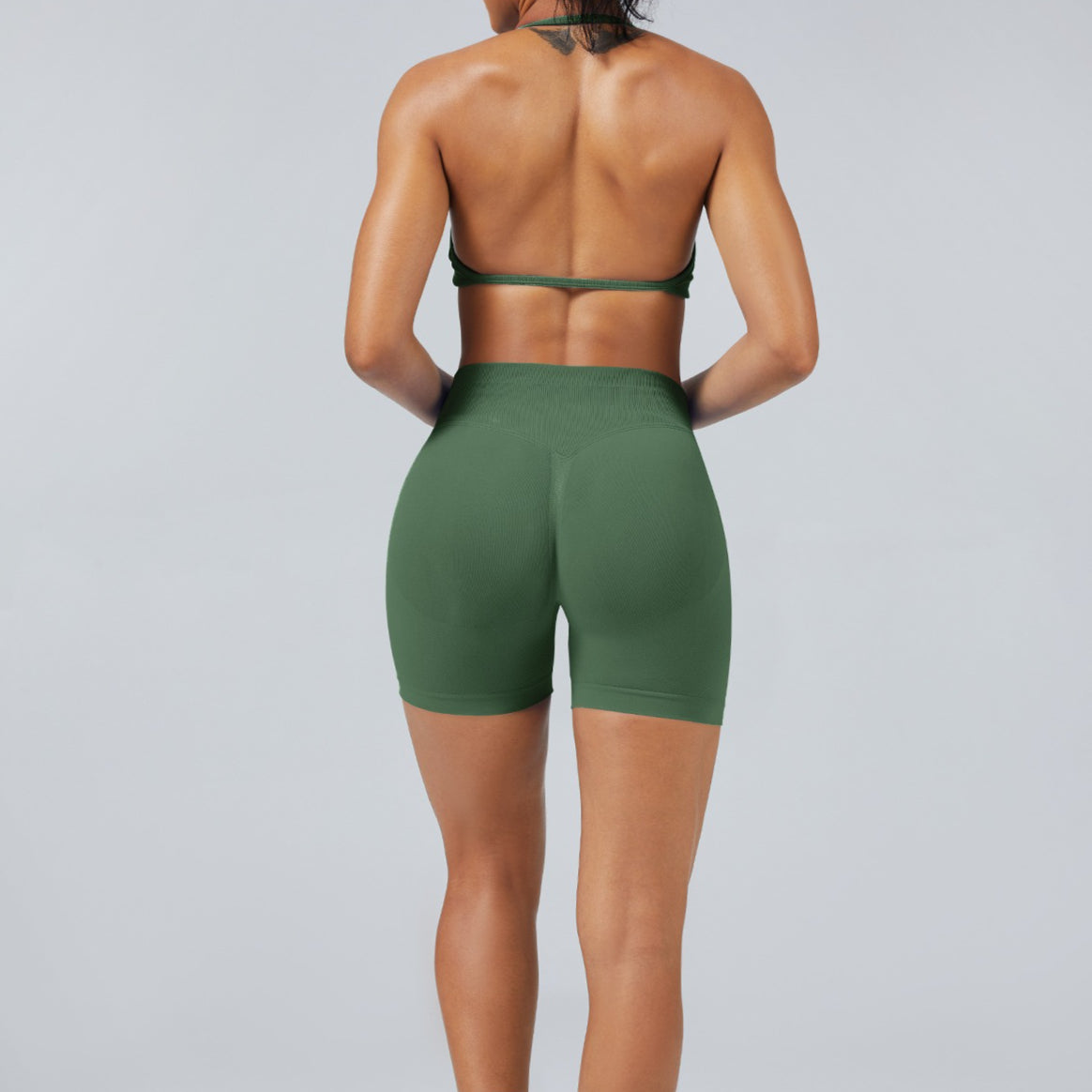 Seamless Halter Sports Bra Yoga Top for Women Daily Wear