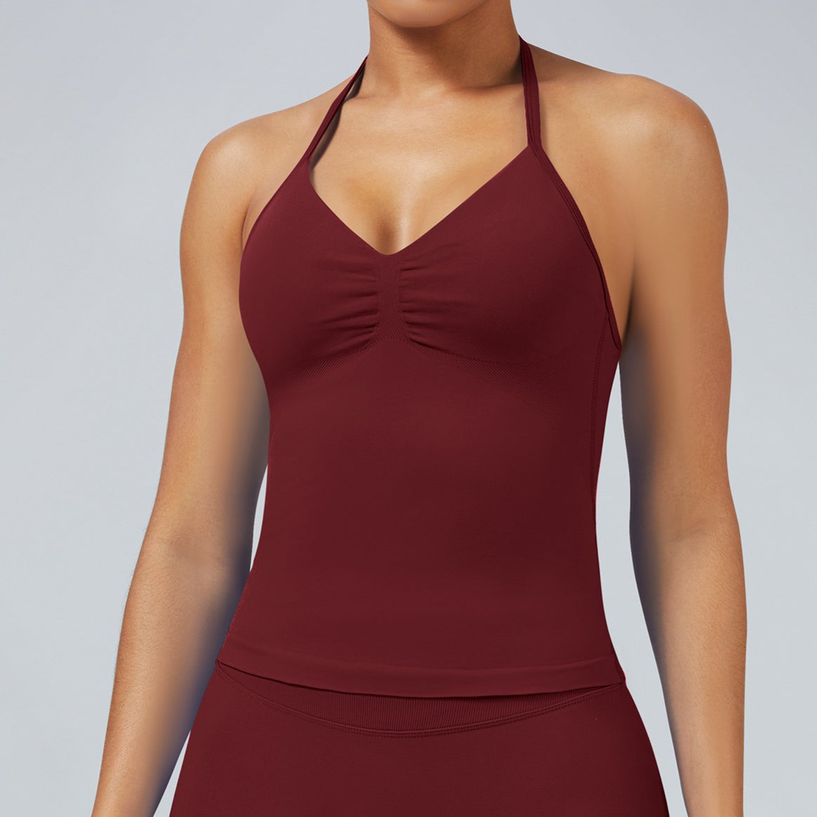 Comfortable High Stretch Gym Top with Padded Bust