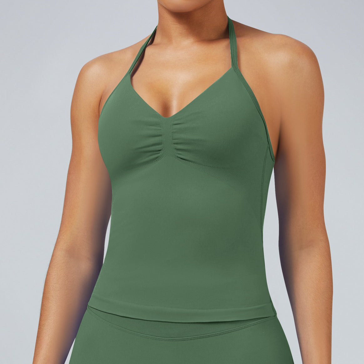 Quick-Dry Matte Nylon Workout Vest for Women