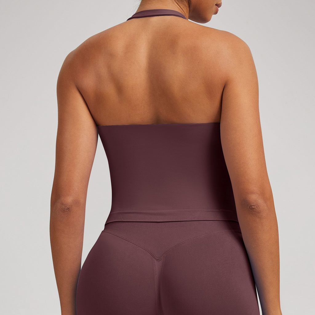 Women’s Seamless Padded Yoga Tank Top Fitness Activewear