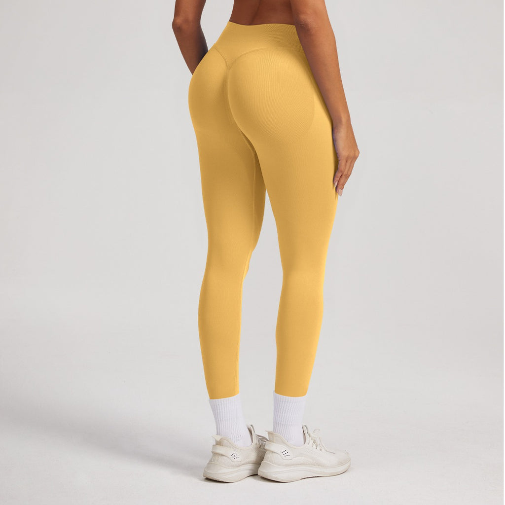 Tight Fit Ribbed Seamless Workout Pants