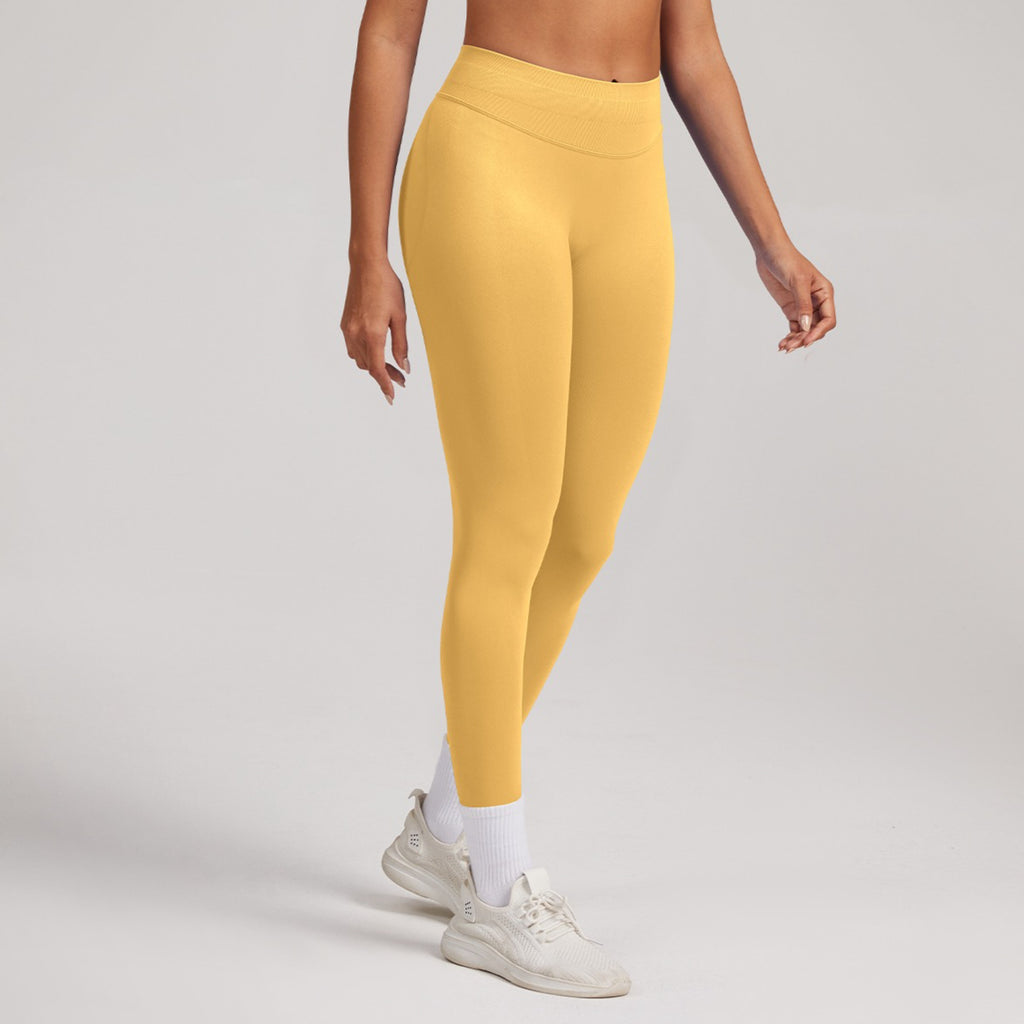 Tight Fit Ribbed Seamless Workout Pants