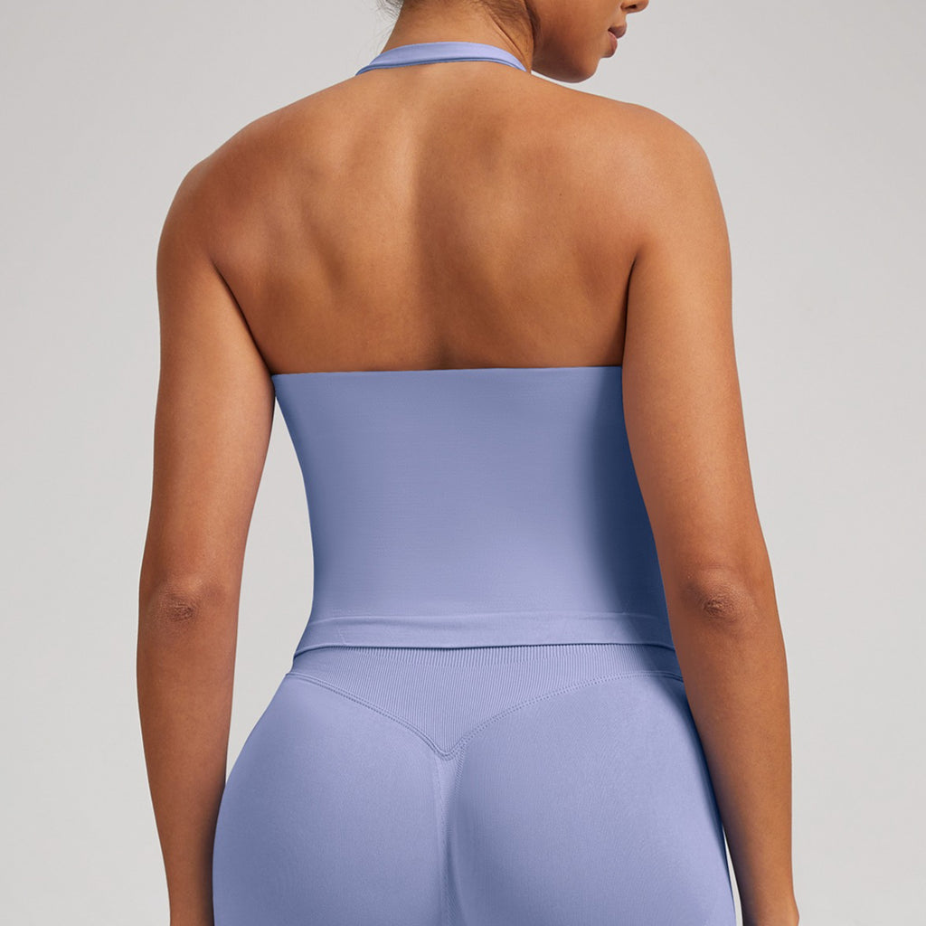 Women’s Seamless Fitness Tank with Padded Bra Top