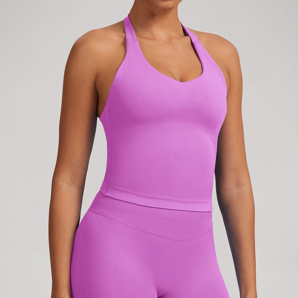 Women’s Built In Bra Seamless Fitness Tank Activewear Top