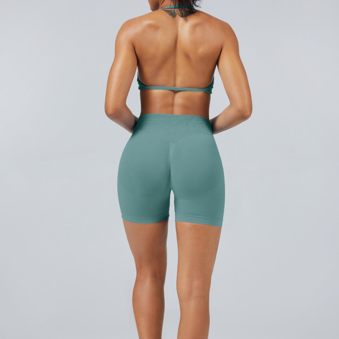 Women’s Matte Seamless Backless Yoga Sports Bra Top