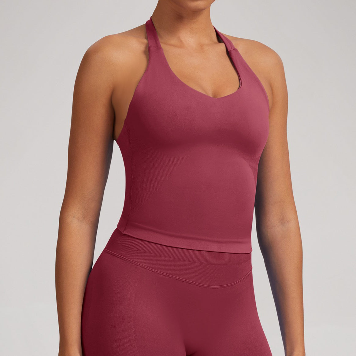 Seamless Yoga Tank Top Women Built In Bra Activewear