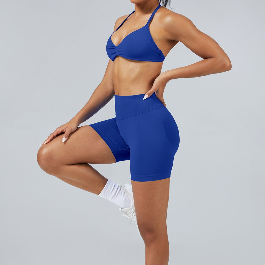 Seamless Halter Yoga Sports Bra Breathable Fit for Women