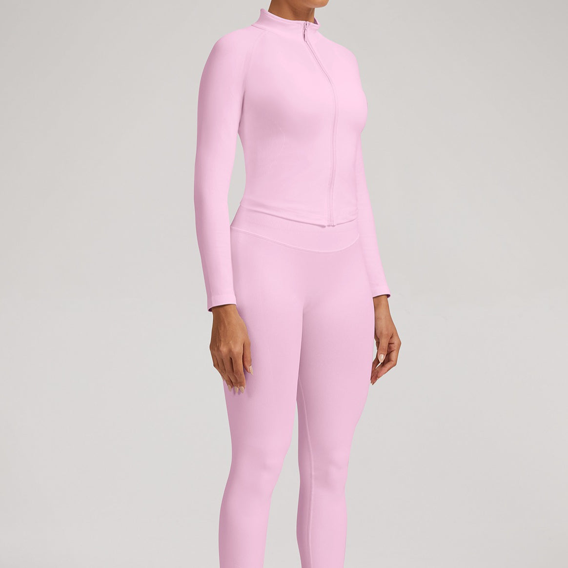 Women’s Seamless Zip Up Workout Jacket Yoga Fitness Top