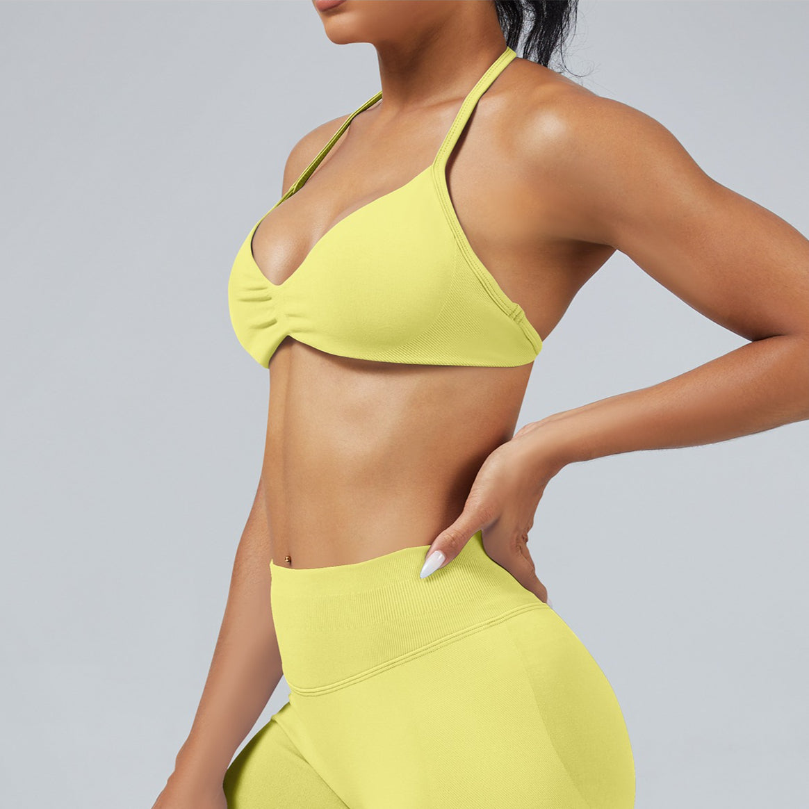 Seamless High Stretch Backless Yoga Sports Bra Women