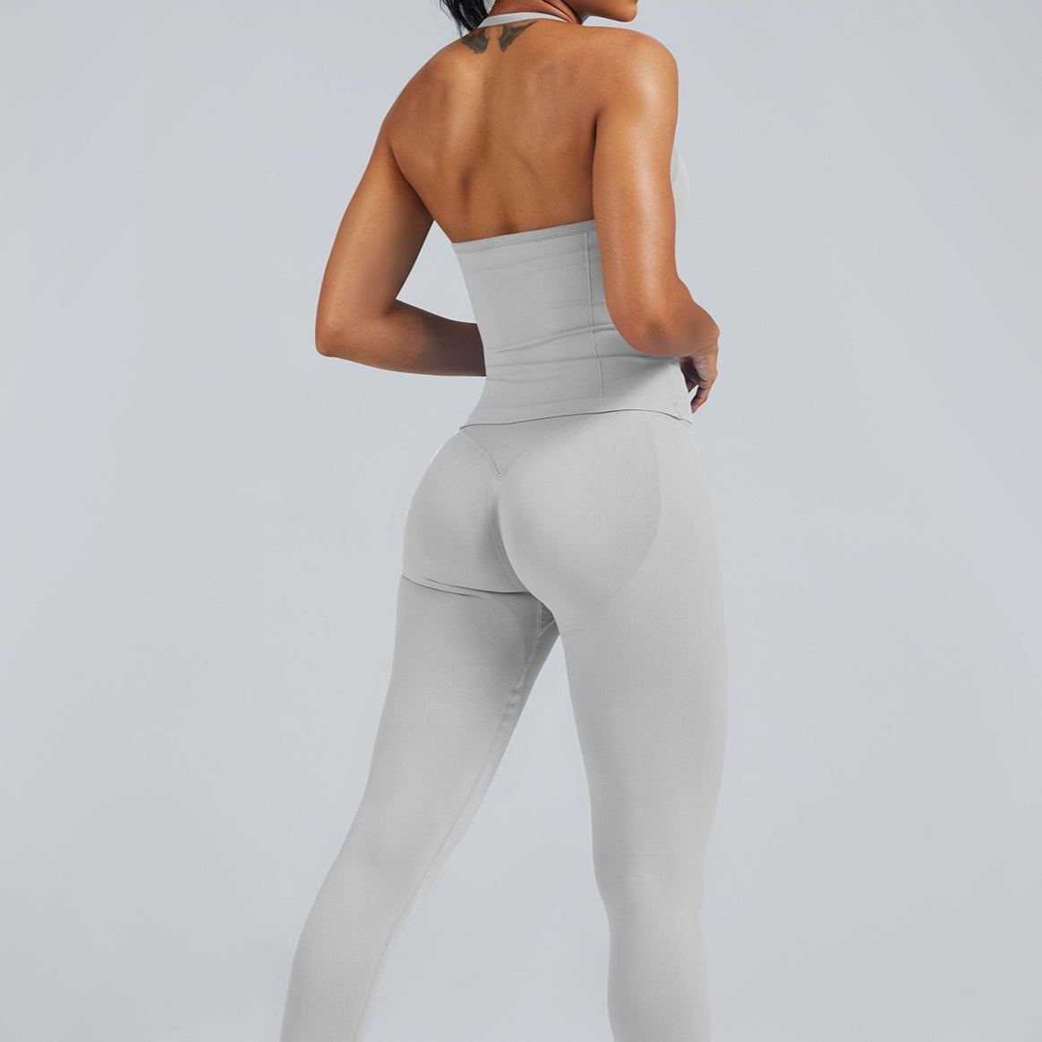 Matte Nylon High Stretch Sports Tank for Yoga & Gym