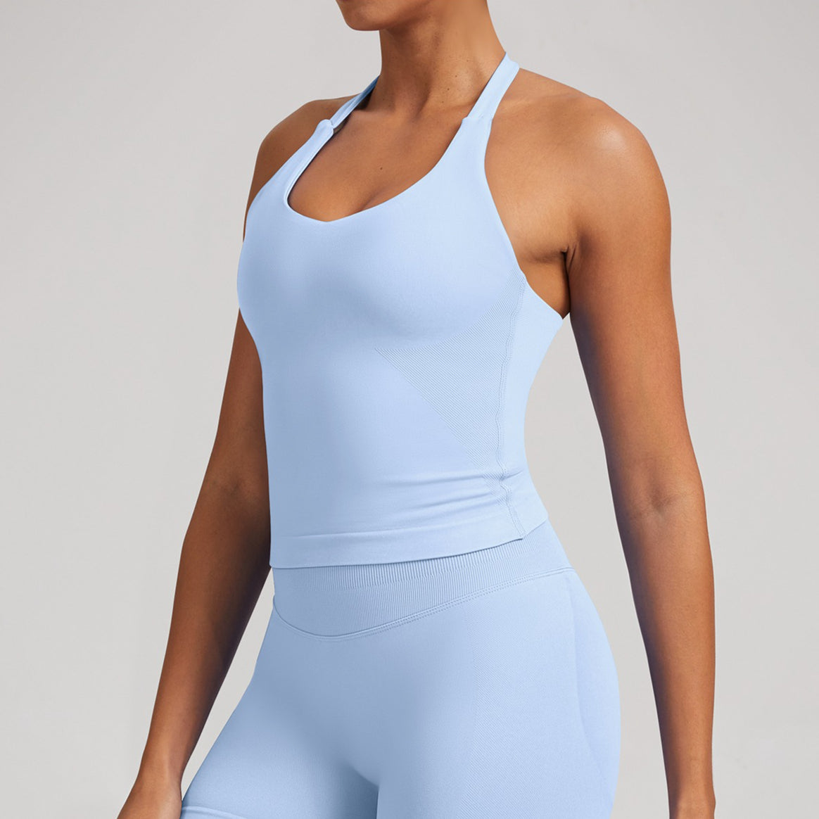 Women’s Padded Seamless Workout Tank Top Built In Bra