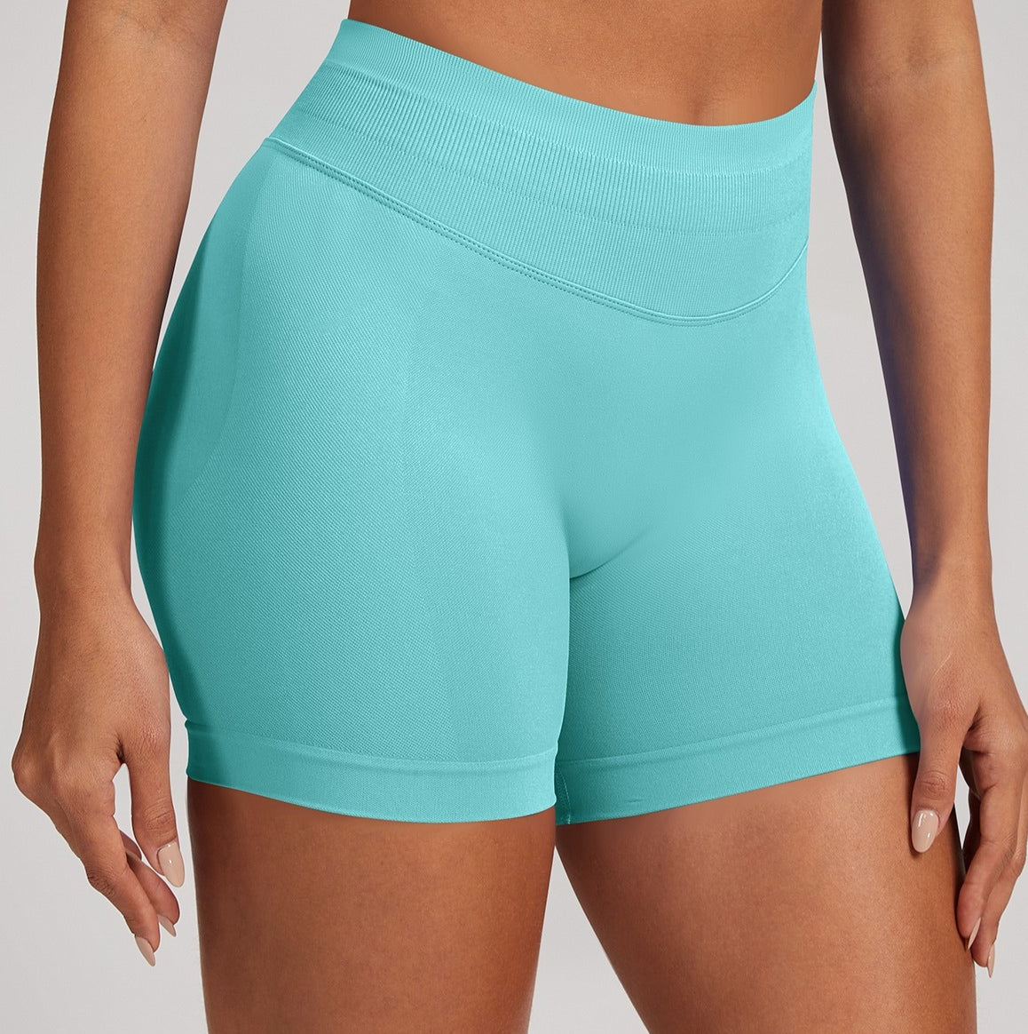 Seamless Workout Yoga Shorts High Stretch Quick Dry